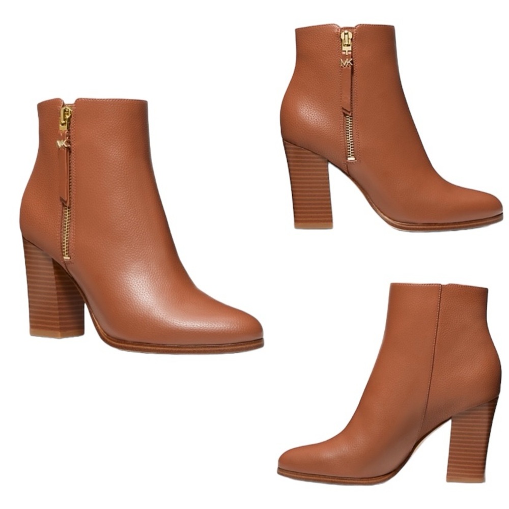 Michael Kors Britt Ankle Boot in Luggage Size 10M New